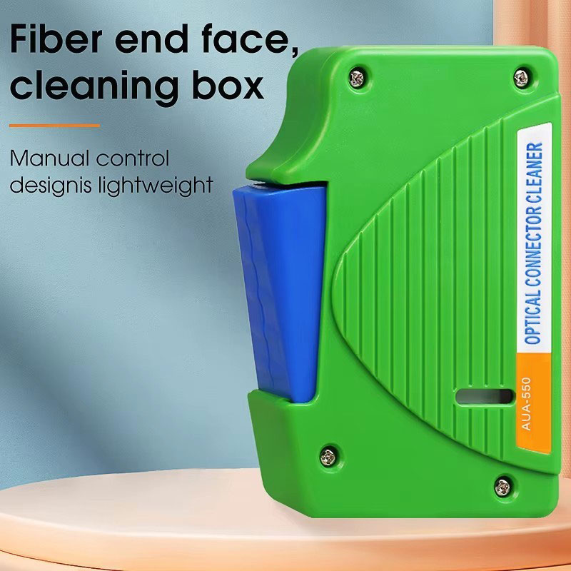Fiber End Face Cleaning Box SC/FC/LC/ST Connector Cleaner Tools Optical Fiber Flange Cleaner