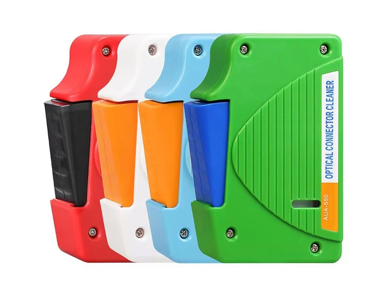 Fiber End Face Cleaning Box SC/FC/LC/ST Connector Cleaner Tools Optical Fiber Flange Cleaner