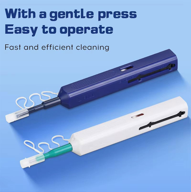 LC/SC/FC/ST One-Click Cleaner Tool 1.25mm and 2.5mm Fiber Optic Cleaning Pen 800+ Cleans Fiber Optic Cleaner