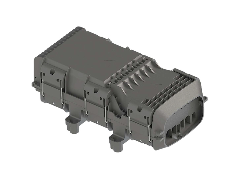 8-Port Gel-Sealed Fiber Optic Splice and Patch Closure with SC/APC Adapters