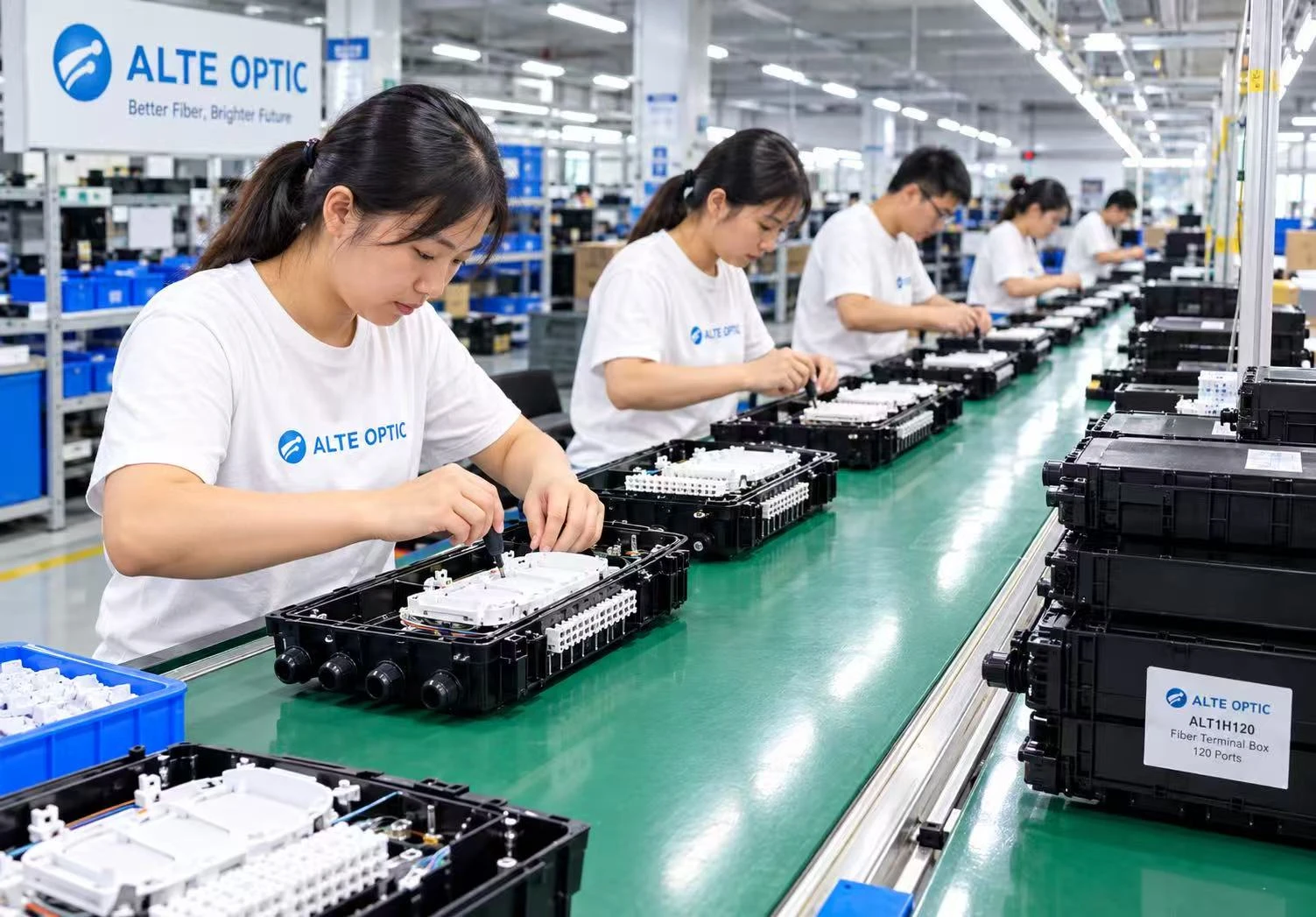 How Does Alteoptic Manufacture 10,000pcs Fiber Optic Splice Closures for a Project in Spain?